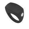 Эрекционное кольцо OVO современной формы с ультрасильной вибрацией, влагостойкое, силиконовое, черно Черный OVO