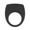Эрекционное кольцо OVO современной формы с ультрасильной вибрацией, влагостойкое, силиконовое, черно Черный OVO
