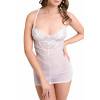 Комбинация Erolanta Lizaveta с бретелями крест-накрест, белая (50-52) Белый Erolanta Lingerie Collection