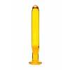 Нереалистичный фаллоимитатор Sexus Glass, Стекло, Желтый, 17 см Желтый Sexus Glass