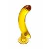 Нереалистичный фаллоимитатор Sexus Glass, Стекло, Желтый, 17 см Желтый Sexus Glass