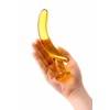 Нереалистичный фаллоимитатор Sexus Glass, Стекло, Желтый, 17 см Желтый Sexus Glass