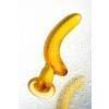 Нереалистичный фаллоимитатор Sexus Glass, Стекло, Желтый, 17 см Желтый Sexus Glass