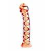 Нереалистичный фаллоимитатор Sexus Glass, Стекло, Прозрачный, 18,5 см Прозрачно-красный Sexus Glass