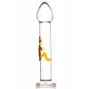 Нереалистичный фаллоимитатор Sexus Glass, стекло, прозрачный, 19,5 см Прозрачно-желтый Sexus Glass