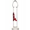 Нереалистичный фаллоимитатор Sexus Glass, Стекло, Прозрачный, 18 см Прозрачно-красный Sexus Glass