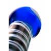 Нереалистичный фаллоимитатор Sexus Glass, Стекло, Синий, 20 см Сине-белый Sexus Glass