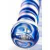Двусторонний фаллоимитатор Sexus Glass, стекло, прозрачный, 19 см Прозрачно-синий Sexus Glass