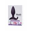 Анальная втулка Lovense Hush (S), силикон, черный, 12,1 см Lovense