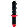 Анальный вибратор Black & Red by TOYFA, 10 режимов вибрации, водонепроницаемый, силикон, чёрный, 28 Черно-красный Black&Red by TOYFA