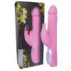 Вибратор с клиторальным стимулятором 25 см розовый силиконовый Layla Orchidee Розовый Dream Toys