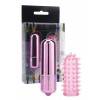 Вибропуля с насадкой 5 см розовый Powerful Mini Massager w. Sleeve Розовый Dream Toys