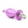 Красивая анальная пробка металл 4sexdream фиолетовая с кольцом 10,4х4,5см 47418-5MM Фиолетовый 4sexdream