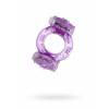 Эрекционное кольцо на пенис с двойной вибрациейTOYFA, TPE, фиолетовый Фиолетовый TOYFA Basic