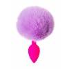 Анальная пробка с хвостом ToDo by Toyfa Sweet bunny, силикон, розово-фиолетовый, 13 см, Ø 2,8 см, 44 Розово-фиолетовый ToDo by Toyfa