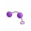 Вагинальные шарики Geisha Twin Balls Deluxe фиолетовые Shots Toys
