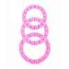 Набор эрекционных колец Silicone Love Wheel 3 sizes розовый (3 шт.) Розовый Shots Toys