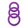 Набор эрекционных колец Silicone Love Wheel 3 sizes фиолетовый (3 шт.) Shots Toys