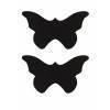 Украшение на соски Nipple Stickers в форме бабочек черное Черный OUCH