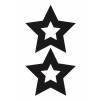 Украшение на соски Nipple Stickers в форме звездочек черное OUCH