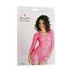 Платье с рукавами Erolanta Net Magic, из мелкой сетки, розовое, S/L Розовый Erolanta Net Magic