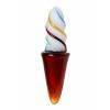Двусторонний фаллоимитатор Sexus Glass, стекло, янтарно-разноцветный, 16 см Янтарно-ассорти Sexus Glass