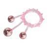 Кольцо с 3 утежеляющими шариками розовое Ball Banger Cock Ring 32004-pinkHW Розовый Howells