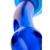 Двусторонний фаллоимитатор Sexus Glass, стекло, синий, 25 см Синий Sexus Glass