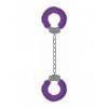 Кандалы Beginner's Legcuffs Furry Purple SH-OU007PUR Пурпурный Shotsmedia