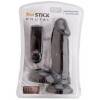 Вибратор реалистичный на присоске черный 15,2 см TOYFA RealStick Brutal