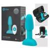 Вибровтулка b-Vibe с ротацией голубая b-Vibe