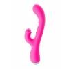 Вибратор с клиторальным стимулятором Nalone Idol, Силикон, Розовый, 22,4 см Розово-серебристый Nalone