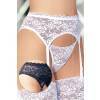 Пояс для чулок и стринги кружевные черные-M/L Черный SoftLine Collection