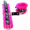 Розовые наручники с мехом BDSM Light 710001ars БДСМ лайт