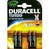 Мизинчиковые батарейки типа ААА Duracell LR03 Turbo 4 шт