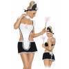 Костюм горничной из 3-х предметов черно-белый-L/XL Roxana