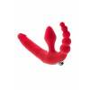 Безремневой страпон Black & Red by TOYFA с вибропулей, влагостойкий, силикон, красный, 35 см Красный Black&Red by TOYFA