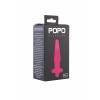 Анальная втулка TOYFA POPO Pleasure с вибрацией, TPR, розовая, 12,1 см Розовый POPO Pleasure by TOYFA