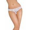 Эротические трусики Erolanta Lingerie Collection из стрейч-сетки с бантом, белые (54-56) Белый Erolanta Lingerie Collection