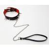 BDSM96 Ошейник Pit Bull 010U красный с поводком BDSM96