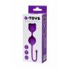 Вагинальные шарики A-Toys by TOYFA, силикон, фиолетовые, Ø 2,7 см Фиолетовый A-toys by TOYFA