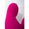 Вибратор с клиторальным стимулятором L'EROINA, силикон, розовый, 17 см Розово-серебристый L'EROINA