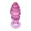 Анальная втулка Sexus Glass, стекло, розовая, 13,5 см, Ø 4 см Розовый Sexus Glass