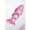 Анальная втулка Sexus Glass, стекло, розовая, 13,5 см, Ø 4 см Розовый Sexus Glass
