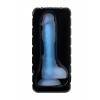 Фаллоимитатор реалистичный, светящийся в темноте, Beyond by Toyfa, Steve Glow, силикон, прозрачно-синий, 14,5 см Прозрачно-синий Beyond by Toyfa