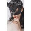 Маска Kitty Black 7718rebelts Черный Rebelts