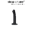Ремневой нереалистичный страпон на присоске Strap-on-me, M, силикон, черный, 18 см Черный Strap-on-me