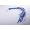 Плеть гладкая (флогер) голубая с жесткой рукоятью общей длиной 65 см 5017-5 СК-Визит