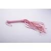 Плеть гладкая (флогер) розовая из кожи с жесткой рукоятью общей длиной 40 см 5018-4 СК-Визит