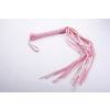 Плеть гладкая (флогер) розовая с жесткой рукоятью общей длиной 65 см 5017-4 СК-Визит